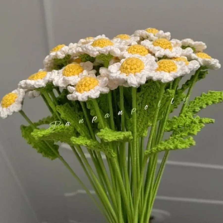 گل های بابونه دستبافت