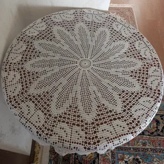 رومیزی قلاب بافی