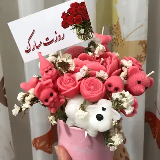 سطل هدیه شمعی
