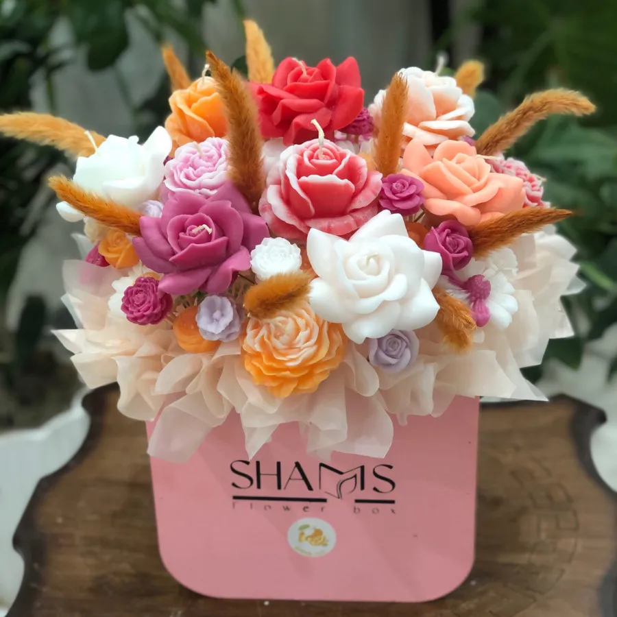 باکس گل شمعی