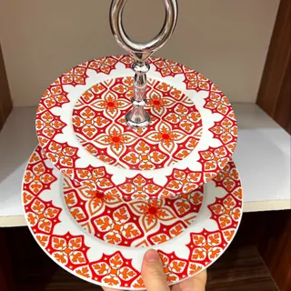 شیرینی خوری چینی دوطبقه
