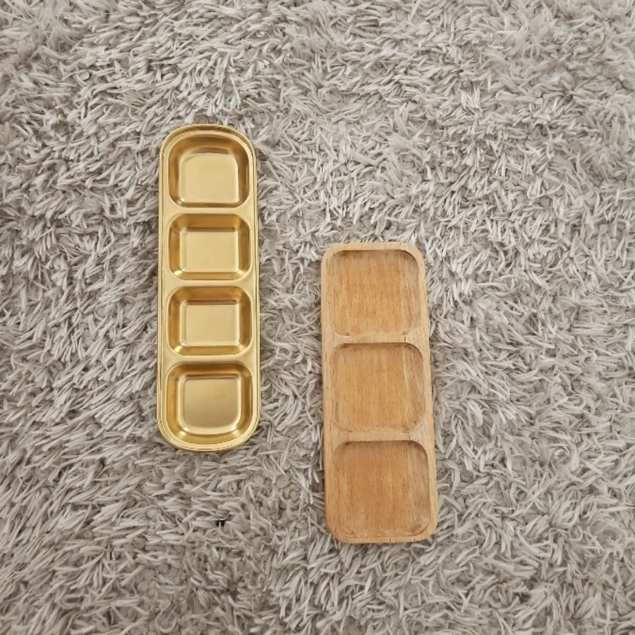 اردوخوری چوبی و طلایی