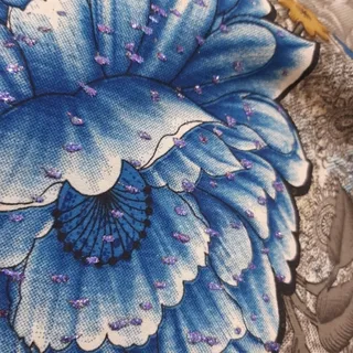 پارچه چادری گل ابی