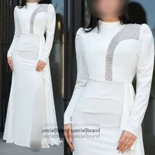 ماکسی سفید لباس عقد عروسی