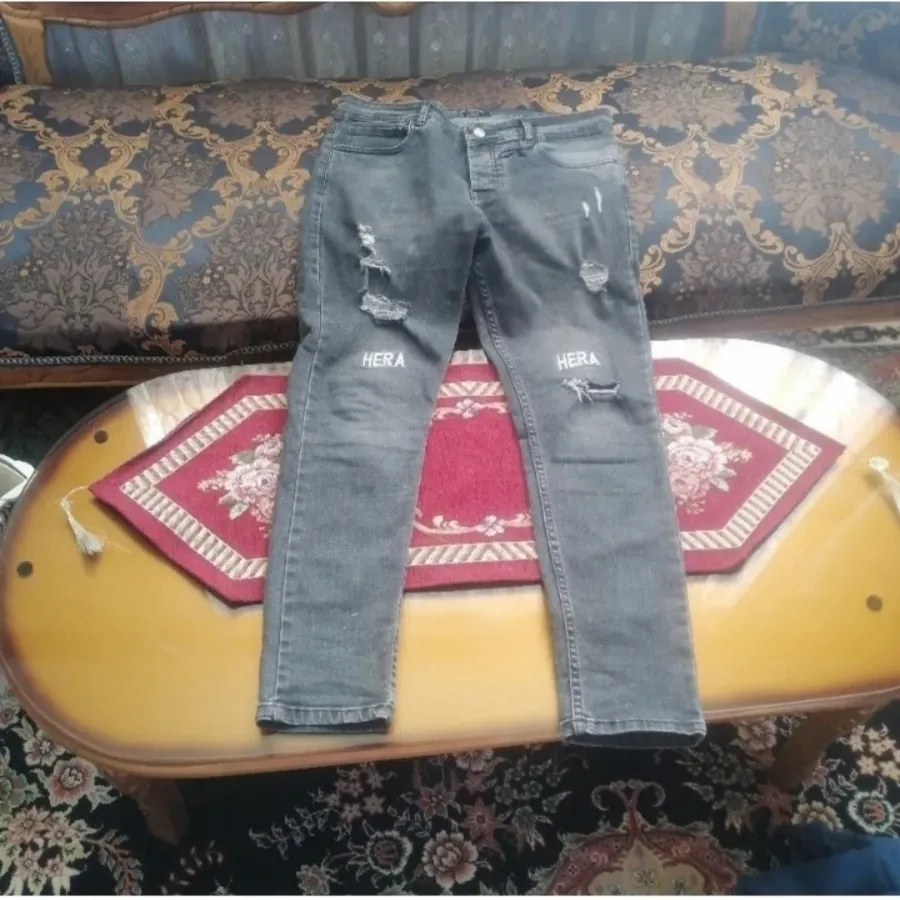 شلوار جین وارداتی طوسی