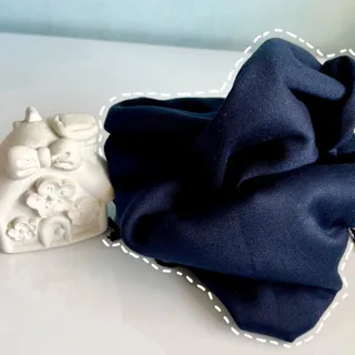 شال سورمه‌ای ساده