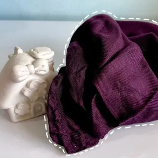شال بادمجانی ساده