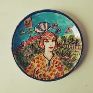 ظرف سرامیکی دست ساز هنری