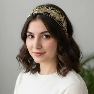 هدبند گلدوزی
