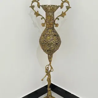 گلدان برنزی پایه فرشته