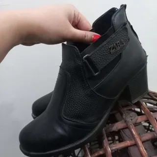 کفش نیم بوت چرم زارا