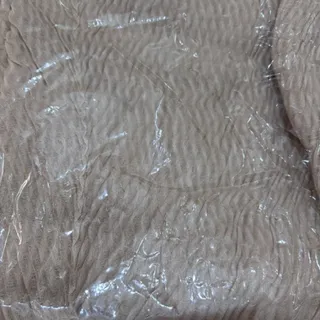 شال نخی موج دار پلیسه کرم