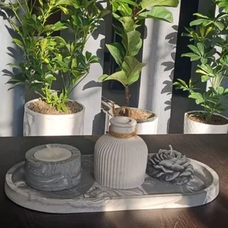 ست شمع و جا عودی