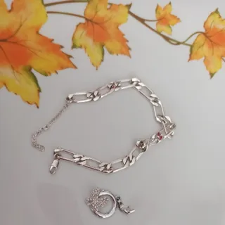 پابند+ گردنبند پروانه