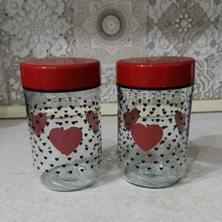 بانکه شیشه ای طرح دار