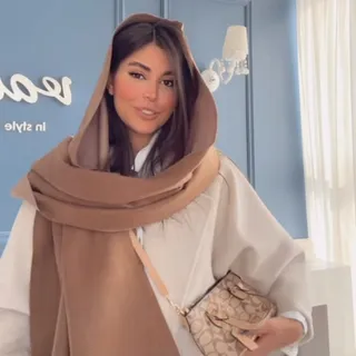 شال موهر ساده دو رو