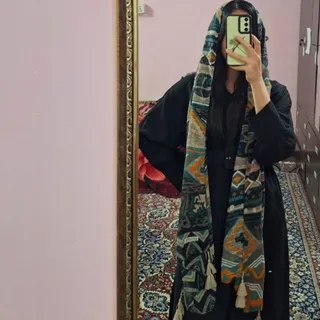 شال طرحدار نخی