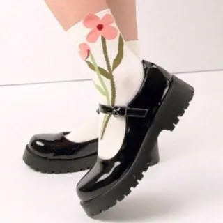 جوراب فانتزی گل‌دار