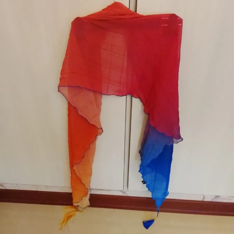 شال حریر رنگین کمان