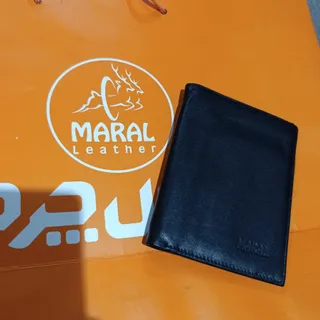 کیف پول مشکی مارال چرم