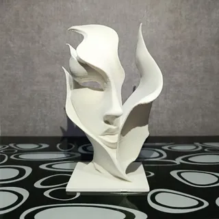 مجسمه مدل نقاب دختر
