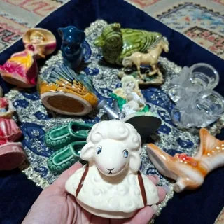 مجسمه سرامیکی ببعی و قو