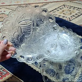 پیش دستی قدیمی بلوری