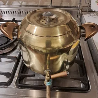 کتری استیل طلایی