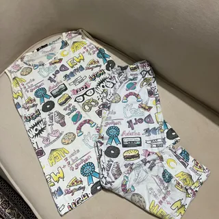 تاپ شلوارک ست