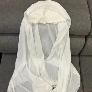 شال حجاب مروارید دوزی