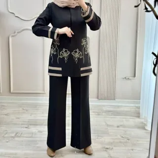 کت و شلوار مزونی گلدوزی