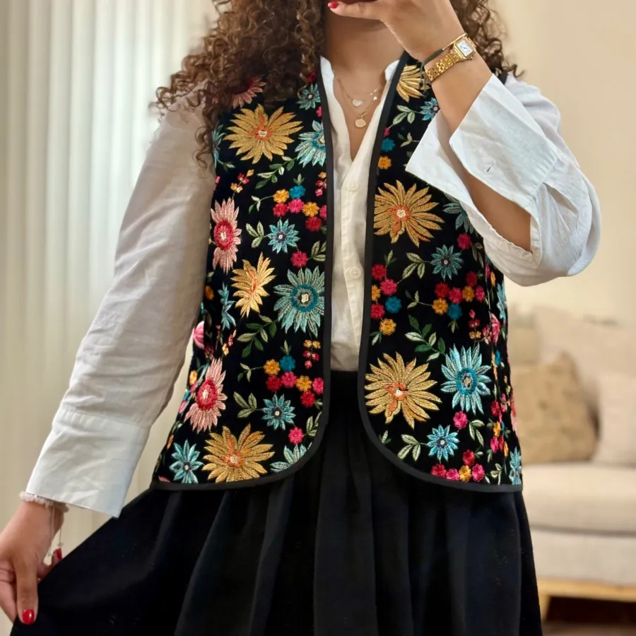 وست مخمل سوزندوزی