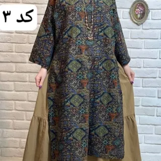 ست پیراهن و دامن لینن