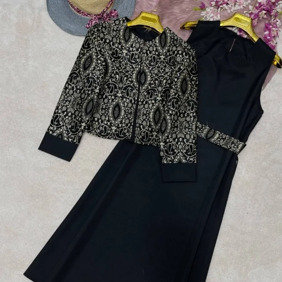 کت و سارافن طرح کوزه ای