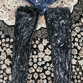 جوراب چرم ورنی بلند