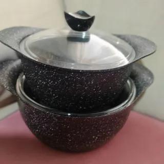 دوعدد قابلمه گرانیت نو XL