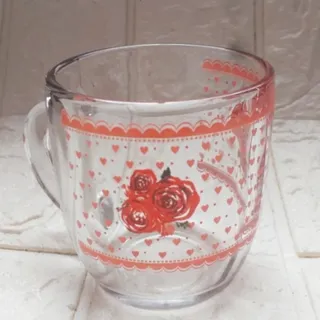 دواستکان چایخوری طرح آنجل