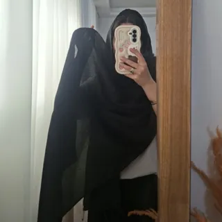 شال مشکی براق
