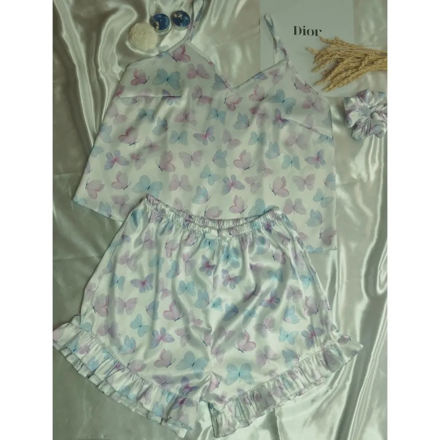 تاب و شلوارک ساتن ابریشم