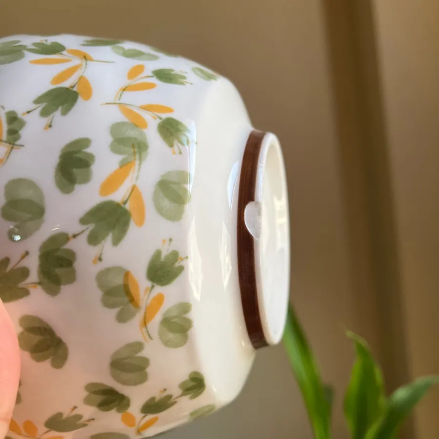 کاسه گلگلی سرامیکی دوتایی