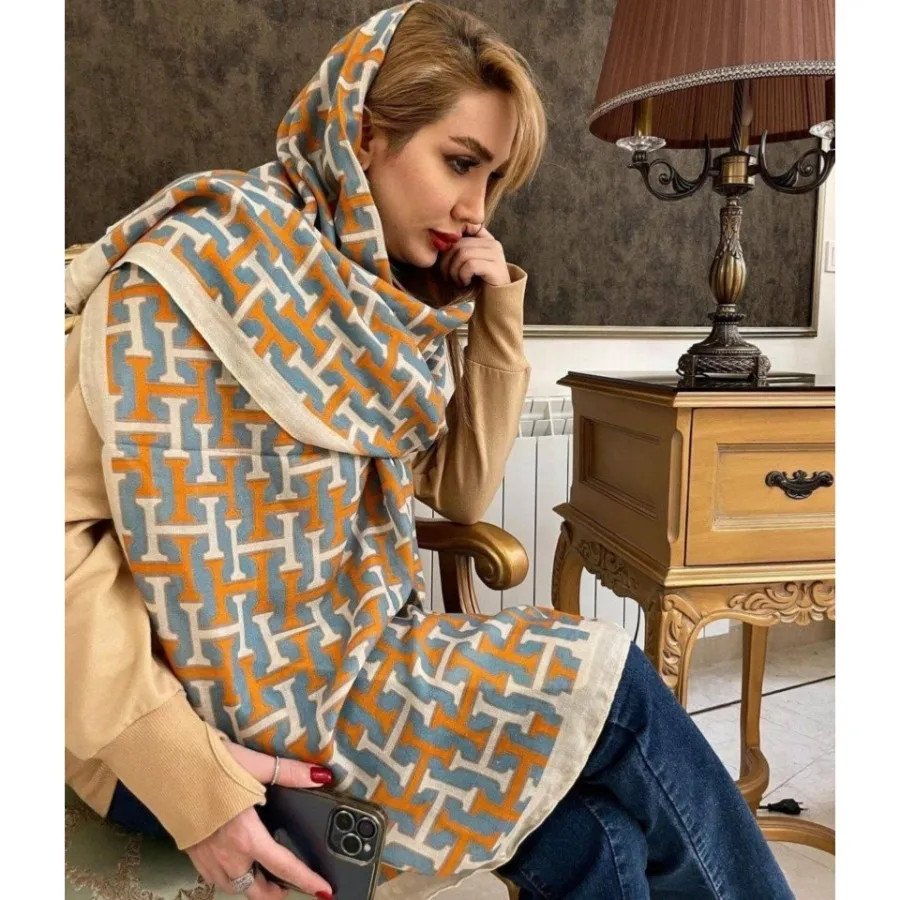 شال نخی سیااسکارف وارداتی