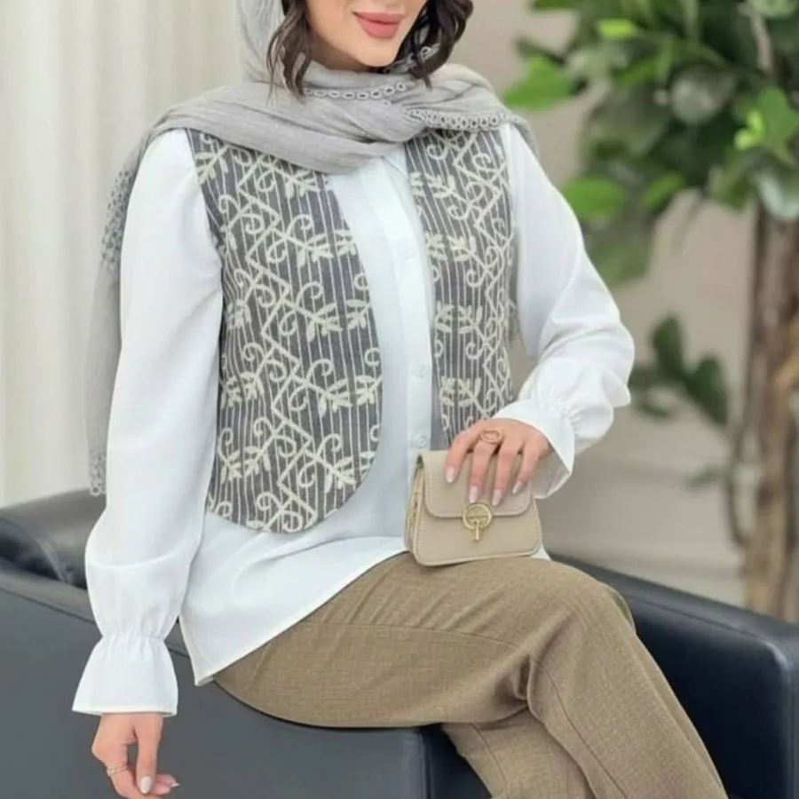 ست شومیز شلوار و جلیقه