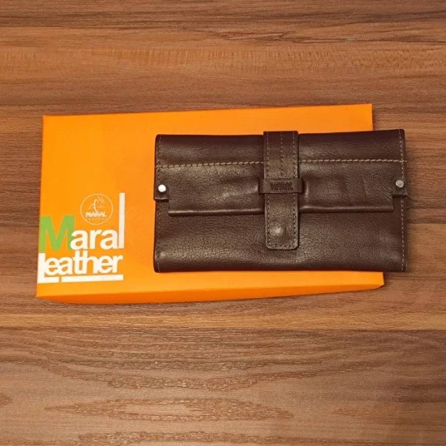 کیف چرم مارال قهوه‌ای