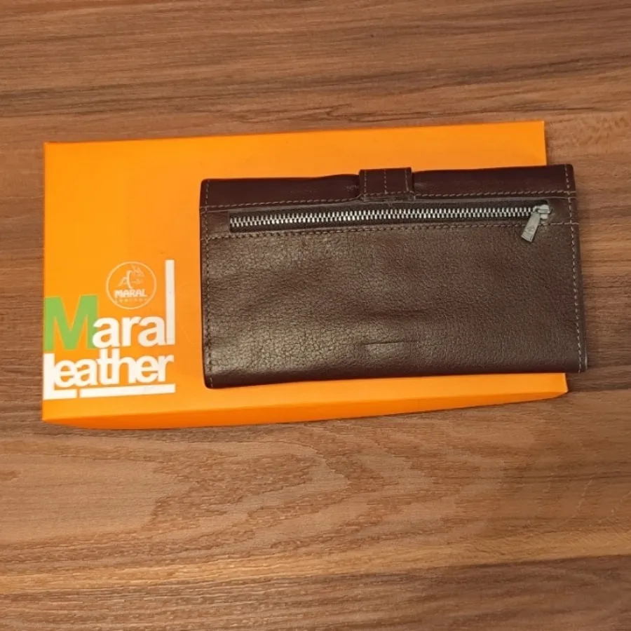 کیف چرم مارال قهوه‌ای
