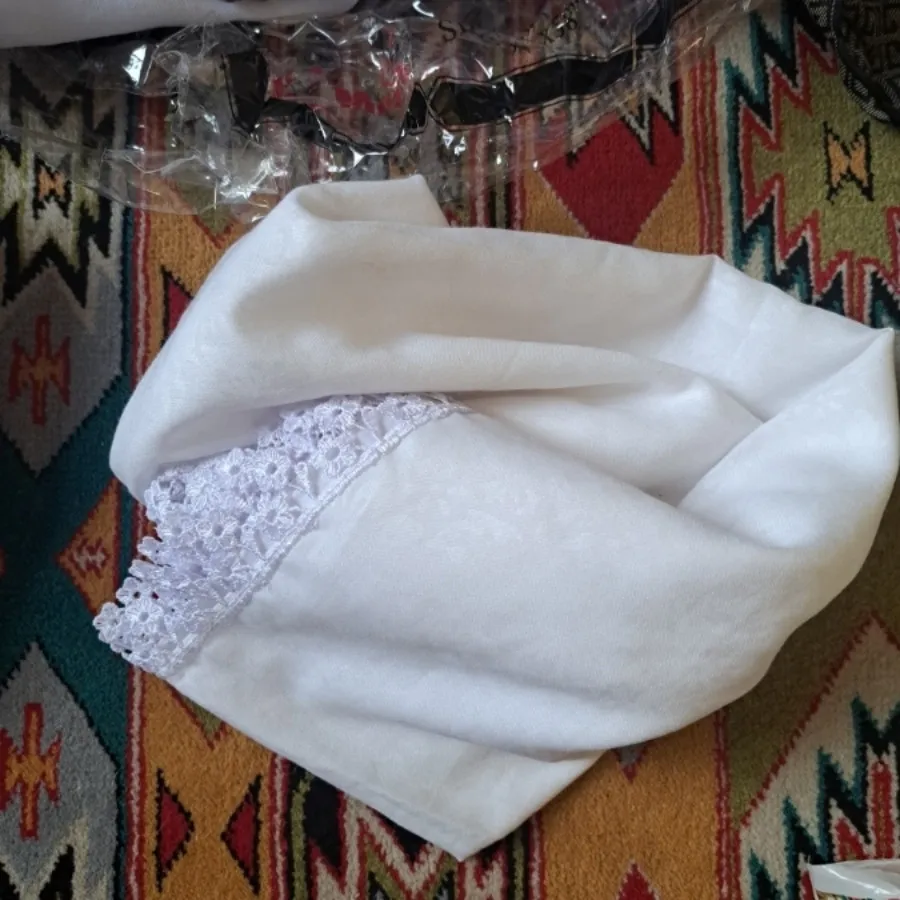روسری سفید مکه ای نو