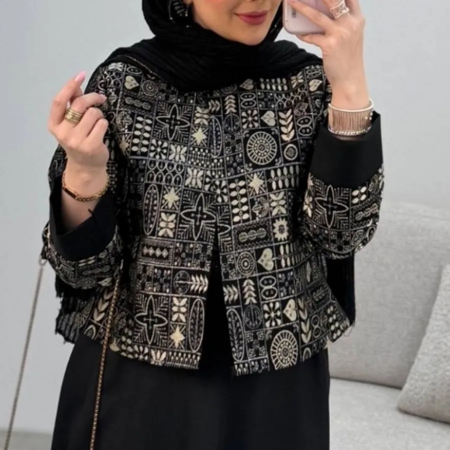 کت و سارافن طرح کتیبه