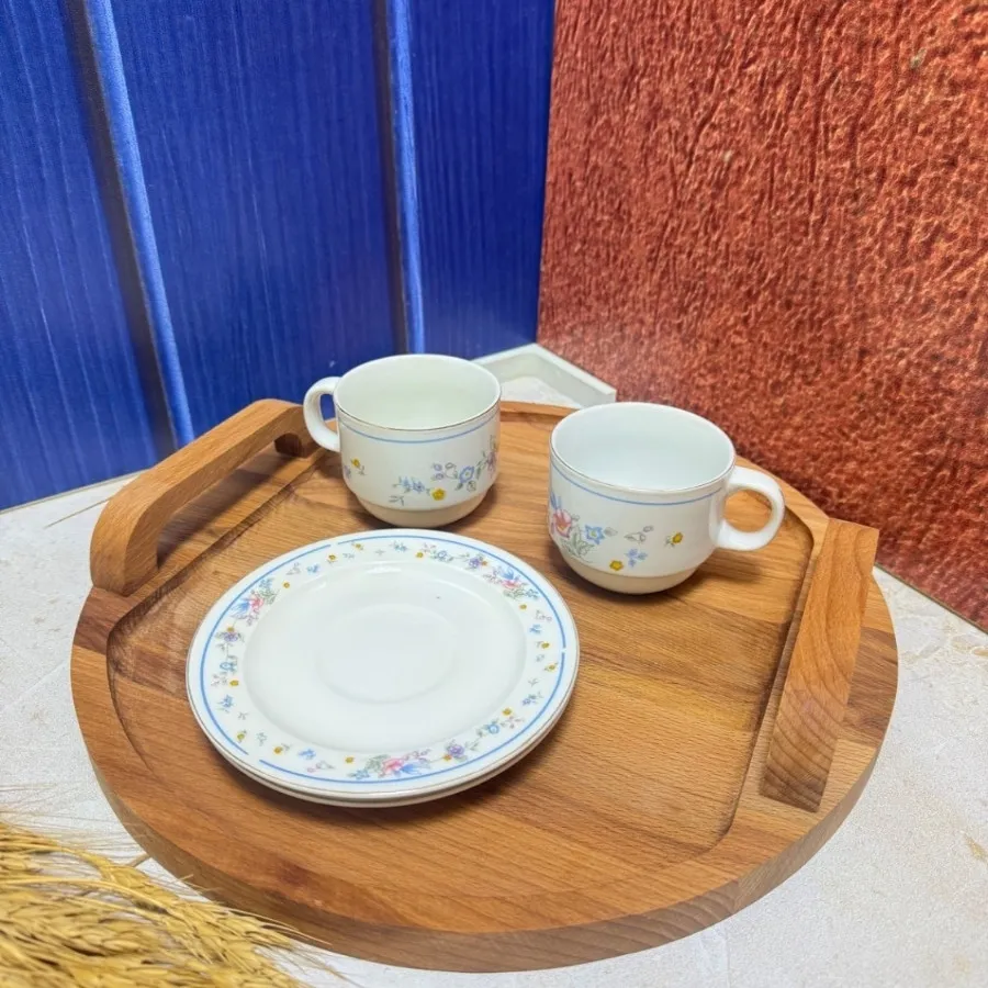 سینی چوبی گرد