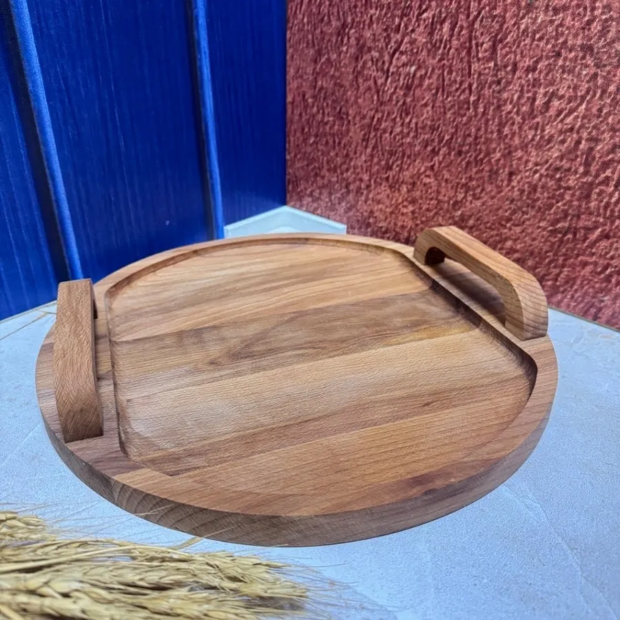 سینی چوبی گرد