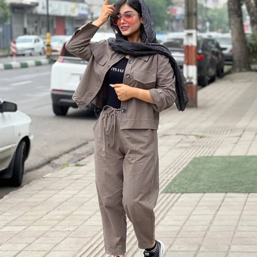 کراپ کت  و شلوار