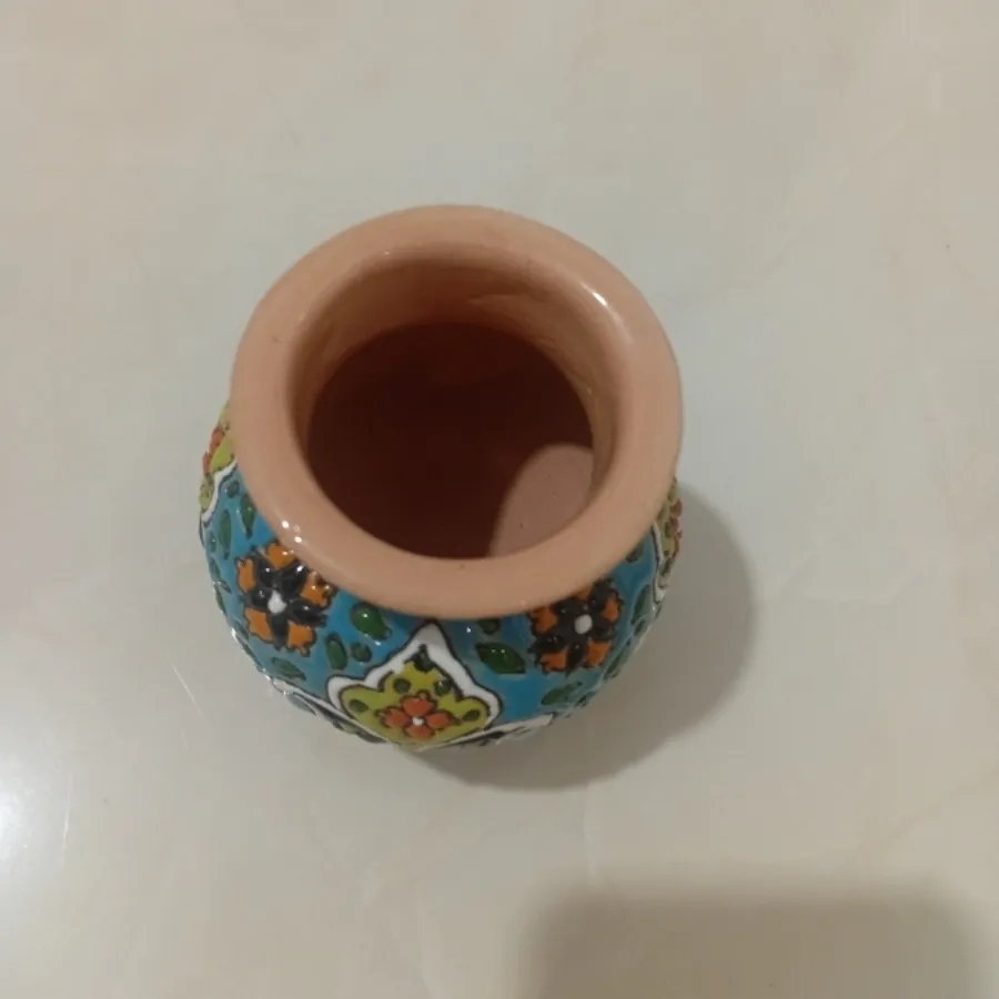 گلدان سرامیک میناکاری